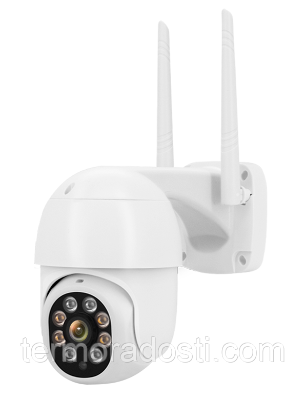 Вулична Wi-Fi камера 1DAL | Розумна PTZ камера поворотна IP66 (WS-Q202) APP "Tuya", фото 1