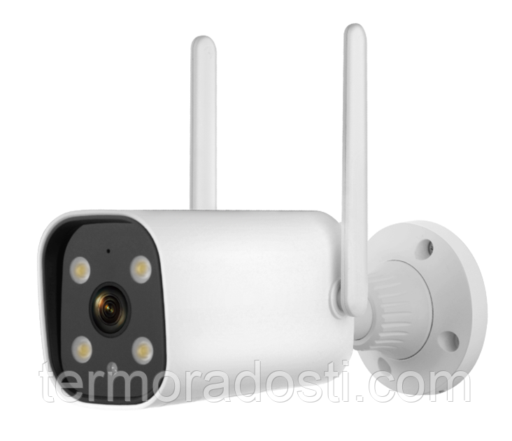 Вулична Wi-Fi камера 1DAL | Розумна камера спостереження IP66 (WS-Q303A) APP "Tuya", фото 1