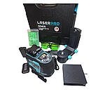 Лазерний рівень нівелір Laser PRO G04CG, 16 ліній (4 площині по 360°), робота до 5 годин, фото 6