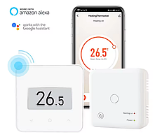 Бездротовий WiFi терморегулятор для котла 4HEAT Premium | Білий, Сенсорний (4HT.WT75.W)