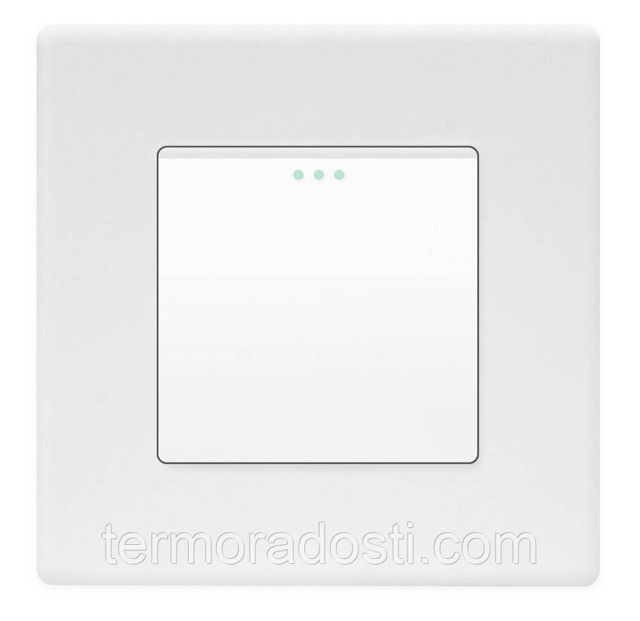 Одноклавішний вимикач 1DAL | Білий, З індикацією (P86-SW1G.WT), фото 1