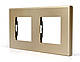 Вимикач (3кл.) + Розетка 1DAL | Золото (P157-SW3G-ST.GD), фото 5