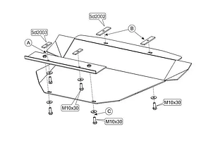 Захист двигуна Mercedes-Benz W208 Coupe  (1997-2003) Кольчуга