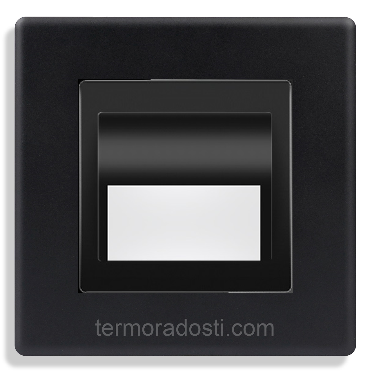 Світлодіодний світильник для підсвічування підлоги 1DAL | Чорний, у підрозетник (P86-LED.BL), фото 1