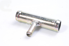 Перехiдник d16\16\8мм (трiйник) Газель,Волга,ВАЗ,УАЗ(метал) (Україна) 16мм/16мм/8мм тройник