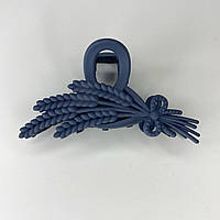 Шпилька для волосся Finding Краб пластиковий для волосся Колоски Синій 10 см х 6 см