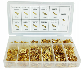 Набір клем та роз'ємів для автомобіля 750 шт. Silver S11345