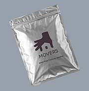 Зіп-пакет срібний 100 мкм 35х45 см Пакети великими партіями з персоналізацією на замовлення, фото 3