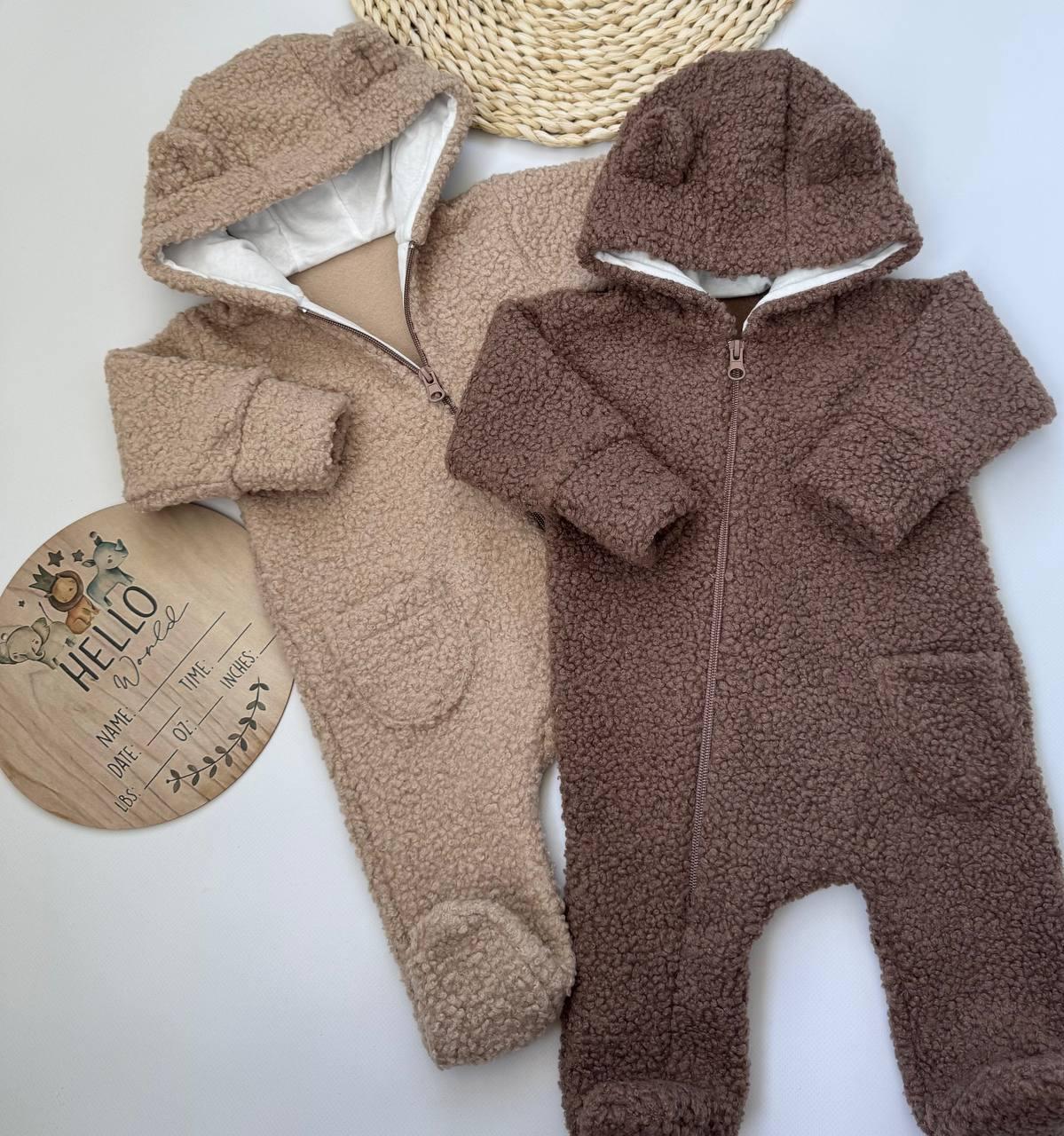 Комбінезон для новонародженого (тканина тедді бараш), фото 1