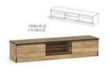 Бруклін Тумба ТВ 2Д (Мебель-Сервіс) 1604х330х400мм, фото 3