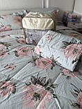 Єврокомплект фланелевої постільної білизни з двома ковдрами, фото 3