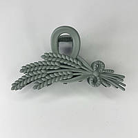 Шпилька для волосся Finding Краб пластиковий для волосся Колоски М'ятний 10 см х 6 см