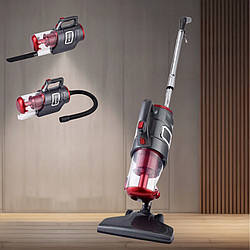 Контейнерний ручний пилосос Hoffmans HM-8803 без мішка Вертикальний пилосос 1800W для сухого прибирання Червоний
