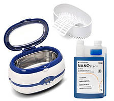 Набір для очищення та стерилізації манікюрних інструментів з ультразвуковою мийкою та концентартом