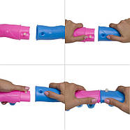 Без пакування - Обруч для схуднення масажний розбірний Хула Хуп MAGNETIC JS-6008 8 секцій рожевий-синій, фото 2