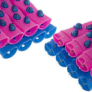 Без пакування - Обруч для схуднення масажний розбірний Хула Хуп MAGNETIC JS-6008 8 секцій рожевий-синій, фото 3