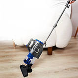 Вертикальний контейнерний пилосос Hoffmans HM-8803 Пилосос без мішка з телескопічною ручкою 1800W Синій, фото 7