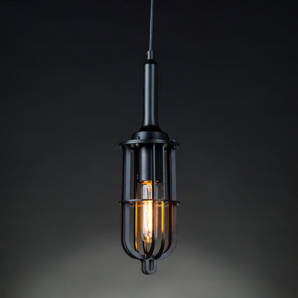 Люстра-підвіс чорного кольору витягнутої форми ELISEY, фото 1