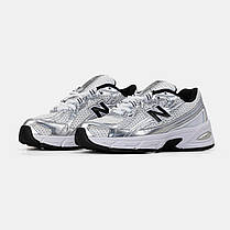 Жіночі кросівки New Balance 740 v2 White Silver Black | Лаконічний дизайн та стабільність, фото 4