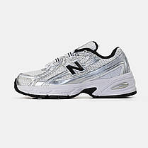 Жіночі кросівки New Balance 740 v2 White Silver Black | Лаконічний дизайн та стабільність, фото 2
