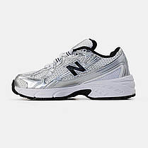 Жіночі кросівки New Balance 740 v2 White Silver Black | Лаконічний дизайн та стабільність, фото 3