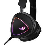 Гарнітура ігрова — повнорозмірні навушники ASUS Rog Delta II (A701) чорні, фото 3
