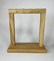 Підставка дерев'яна Finding Дубова підставка для зберігання тіпсів палітри лаків Коричневий 23 см х 25 см х 10 см