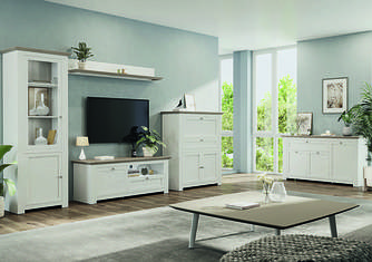 Модульна вітальня Версаль сосна арктична/мадагаскар Сокме