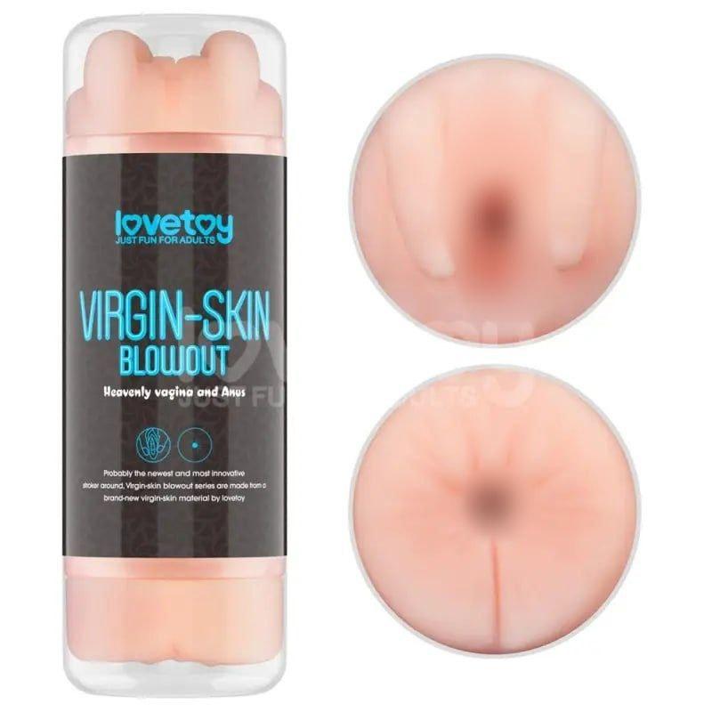 Мастурбатор для чоловіків Virgin-skin Blowout Double Side Stroker Vagina and Anus Кітті, фото 1