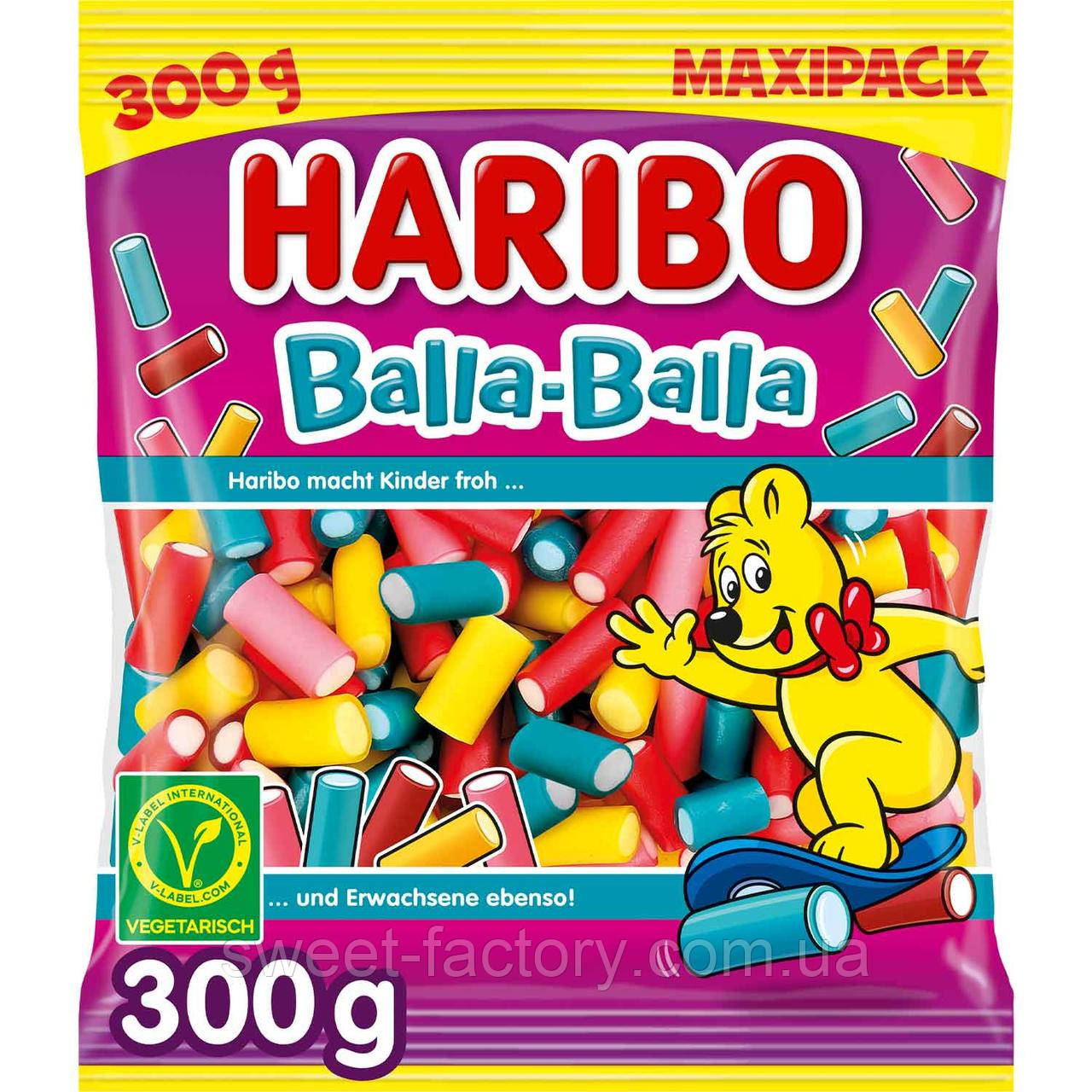 Жувальні цукерки Haribo Balla Balla 300g, фото 1