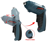 Електрична викрутка HANMATEK ES1, акумуляторна 1500 мА, 3.6V, з підсвічуванням, фото 2