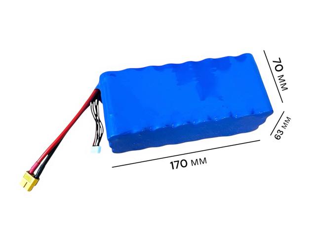 Високотоковий акумулятор 6S4P 16000 mAh для FPV дронів 21700