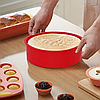 Силіконова форма кругла для випікання 20.32 см SAM-2032 червона, фото 4