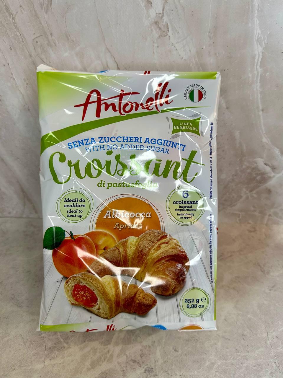 Круасани Antonelli з абрикосом без цукру, 252 г