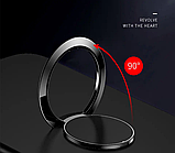 Кільце тримач для телефону чорний попсокет на палець PopSocket, фото 3