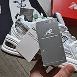 Жіночі кросівки New Balance 530 Abzorb весна-літо із сіткою легкі білі. Живе фото, фото 6