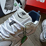 Жіночі кросівки New Balance 530 Abzorb весна-літо із сіткою легкі білі. Живе фото, фото 9