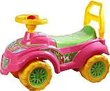 🧡Машинка-каталка для прогулянок "Принцеса" ТехноК 0793 толокар дитячий Рожевий, фото 5