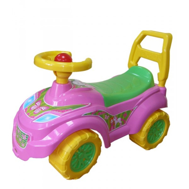 🧡Машинка-каталка для прогулянок "Принцеса" ТехноК 0793 толокар дитячий Рожевий, фото 1