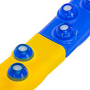 Без пакування - Обруч для схуднення масажний Хула Хуп  DYNAMIC HOOP JS-6018 8 секцій жовтий-синій, фото 3