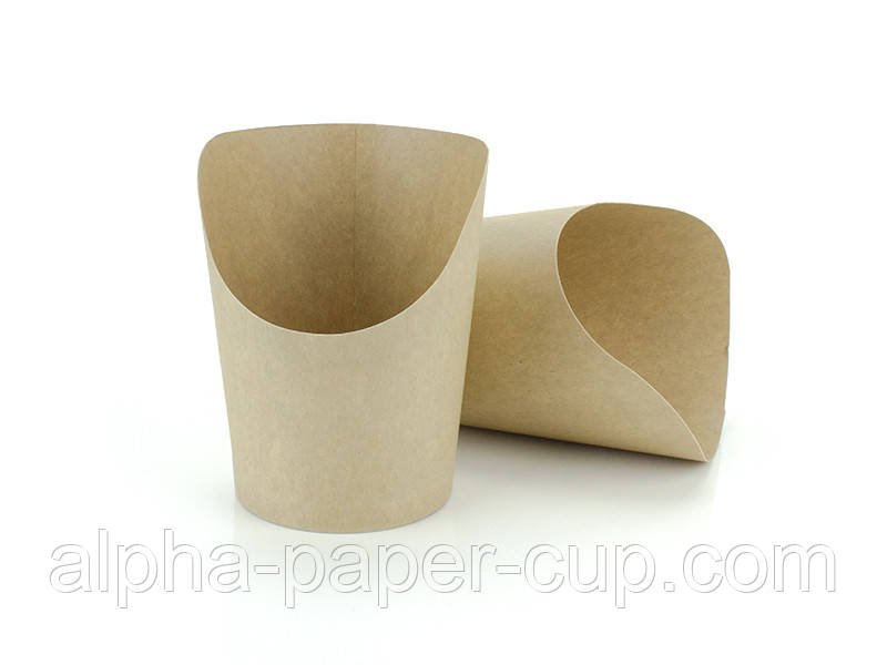 Стакан під снеки 300 мл крафт, 25 шт/уп, 900 шт/ящ., фото 1
