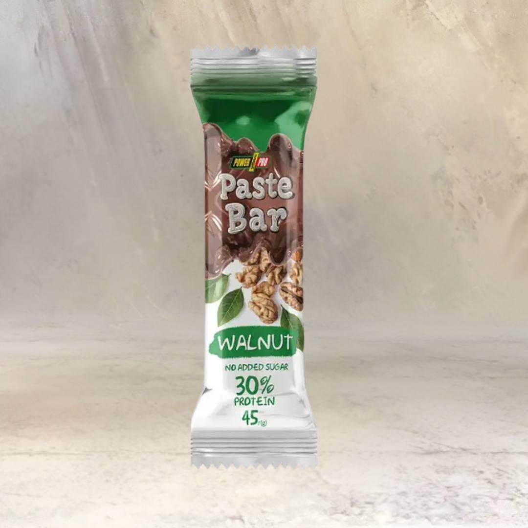 Батончик Paste Bar Power Pro з волоським горіхом без цукру, 45 г, фото 1