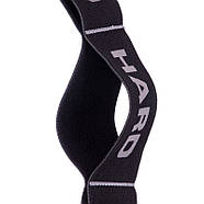 Стрічка еластична з петлями для розтяжки стрічковий еспандер Elastiband Record FI-6345-C Чорний-сірий, фото 2