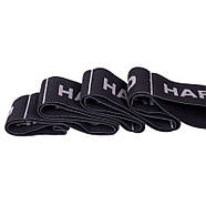 Стрічка еластична з петлями для розтяжки стрічковий еспандер Elastiband Record FI-6345-C Чорний-сірий, фото 3