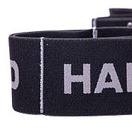 Стрічка еластична з петлями для розтяжки стрічковий еспандер Elastiband Record FI-6345-C Чорний-сірий, фото 4