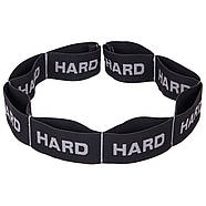 Стрічка еластична з петлями для розтяжки стрічковий еспандер Elastiband Record FI-6345-C Чорний-сірий, фото 5