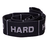 Стрічка еластична з петлями для розтяжки стрічковий еспандер Elastiband Record FI-6345-C Чорний-сірий, фото 8