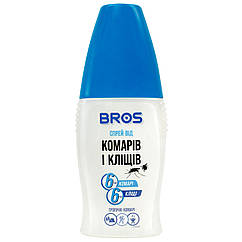 Спрей від комарів і кліщів 6 годин Bros 50 мл