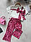 Комплект 2-а футболка та штани леопард Малиновий 2568, 10, XBMN, Малиновий, Для дівчаток, Літо, 104, фото 3