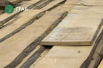 Дошка необрізна граба поштучно, 32х250х2300 мм, 1 ґатунок